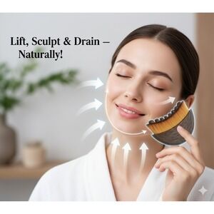 New Lymphatic Contour Face Brush, Dry Brushing Face Brush, Lymphatic Drainage Ma
